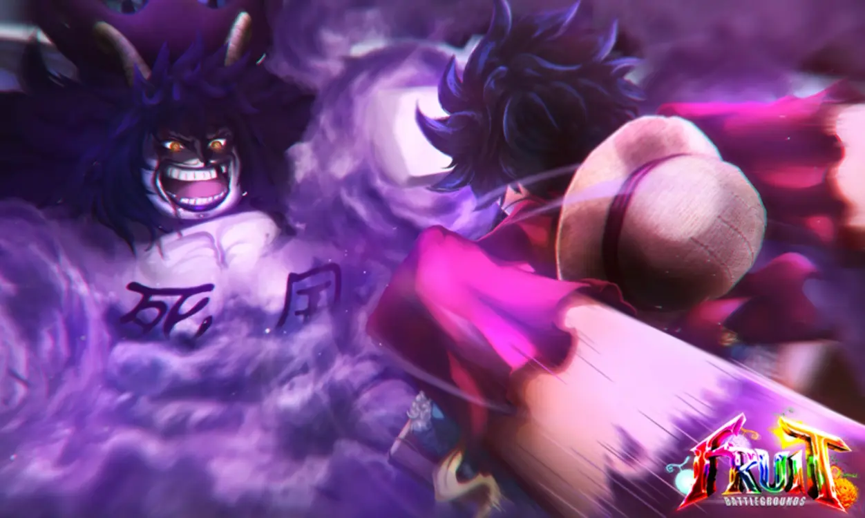 Fruit Battlegrounds gameplay featuring devil fruit battles and combat in Roblox.